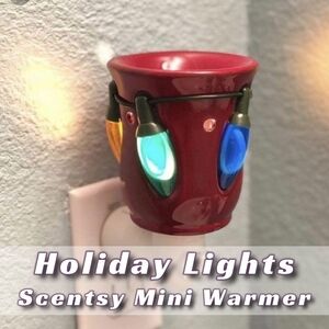 Scentsy Festive Lights Mini Warmer - Red and Multicolor
